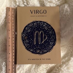 Virgo Zodiac Journal with Navy and Silver Design